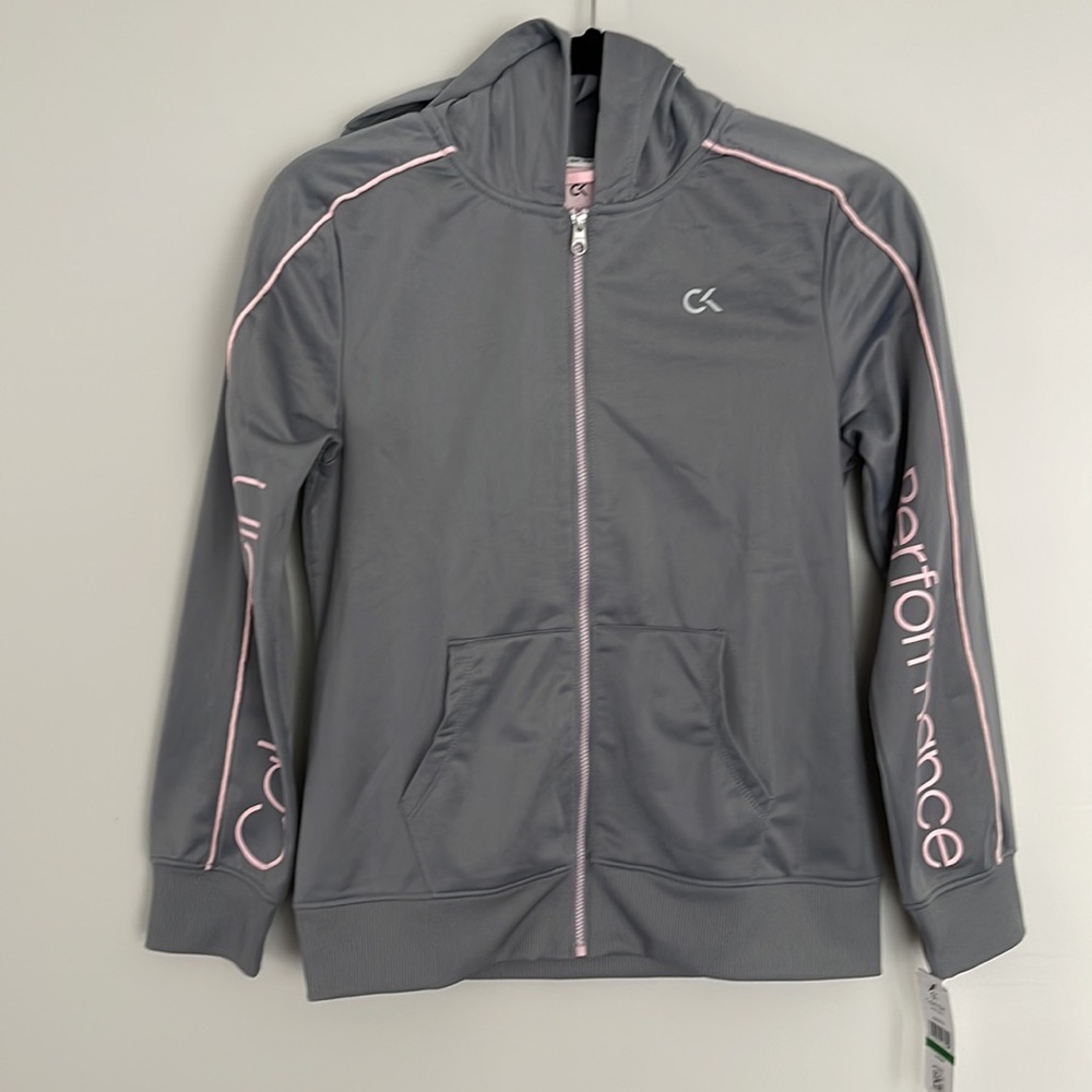 NWT Calvin Klein Performance Full Zip Hooded Jacket Youth Size L (12/14)